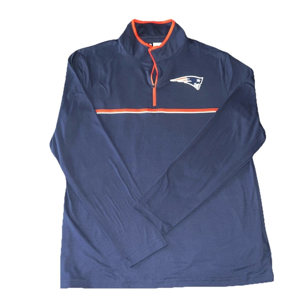 New England Patriots 1/4 zip pull over by NFL team apparel men’s Sz L NWOT